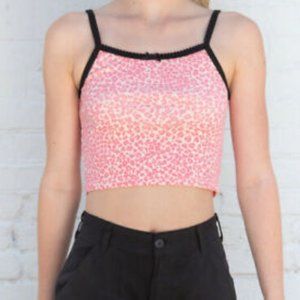 Brandy Melville Pink Belle Cheetah Tank